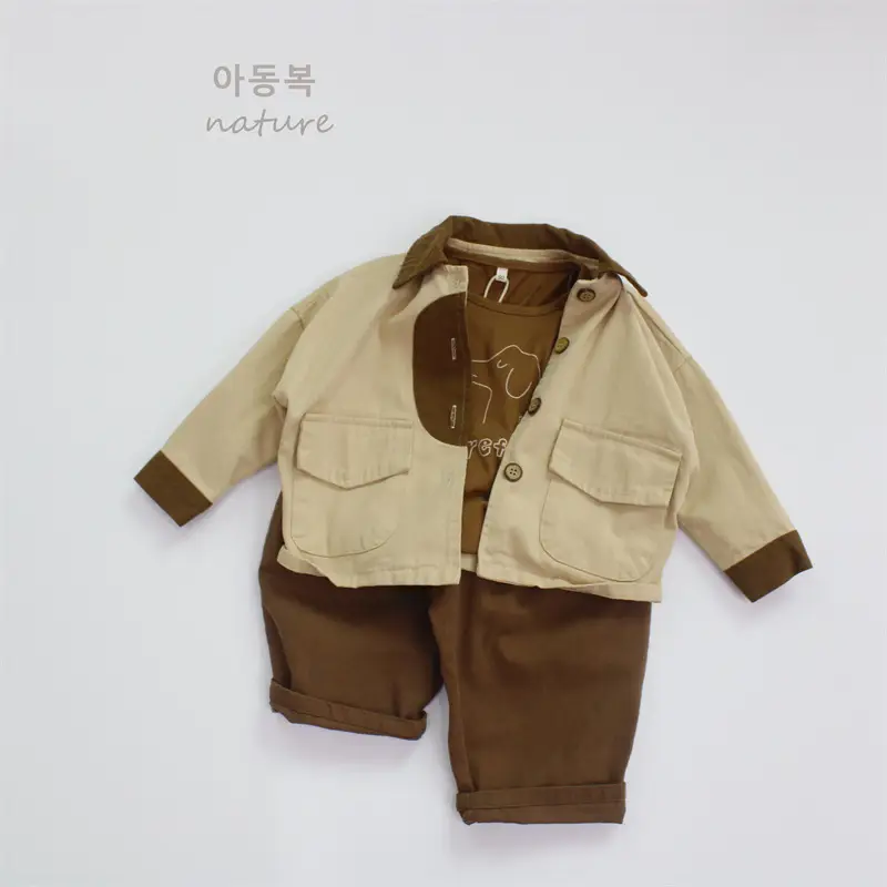 Spring Girls' Beige Cotton Shorts Casual Loose Fit - Image 6
