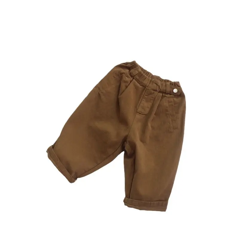 Spring Girls' Beige Cotton Shorts Casual Loose Fit - Image 7