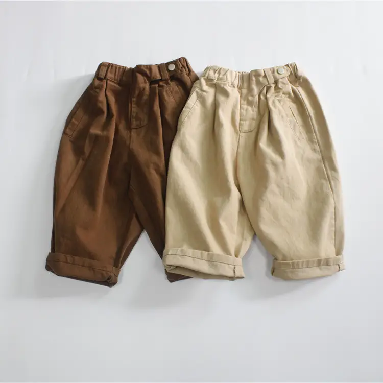 Spring Girls' Beige Cotton Shorts Casual Loose Fit — feature 4