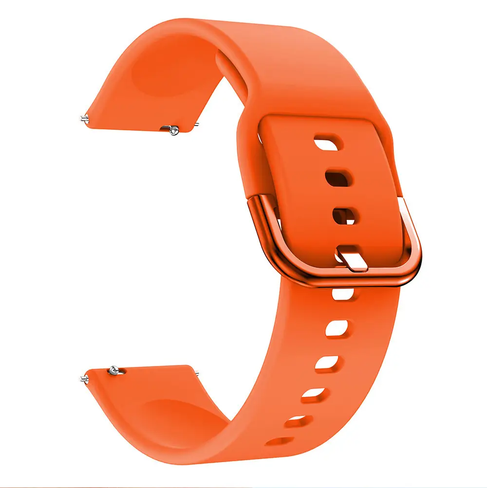 Yellow Silicone Smart Watch Strap for Samsung Watch4/5 & Huawei Gt3/4 - Image 2