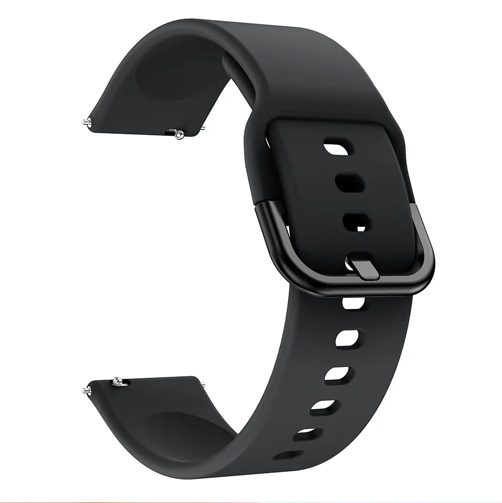 Yellow Silicone Smart Watch Strap for Samsung Watch4/5 & Huawei Gt3/4 - Image 4