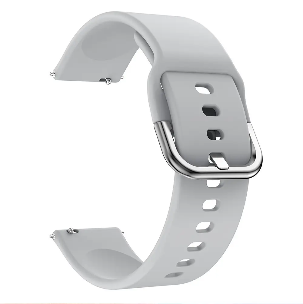 Yellow Silicone Smart Watch Strap for Samsung Watch4/5 & Huawei Gt3/4 - Image 6