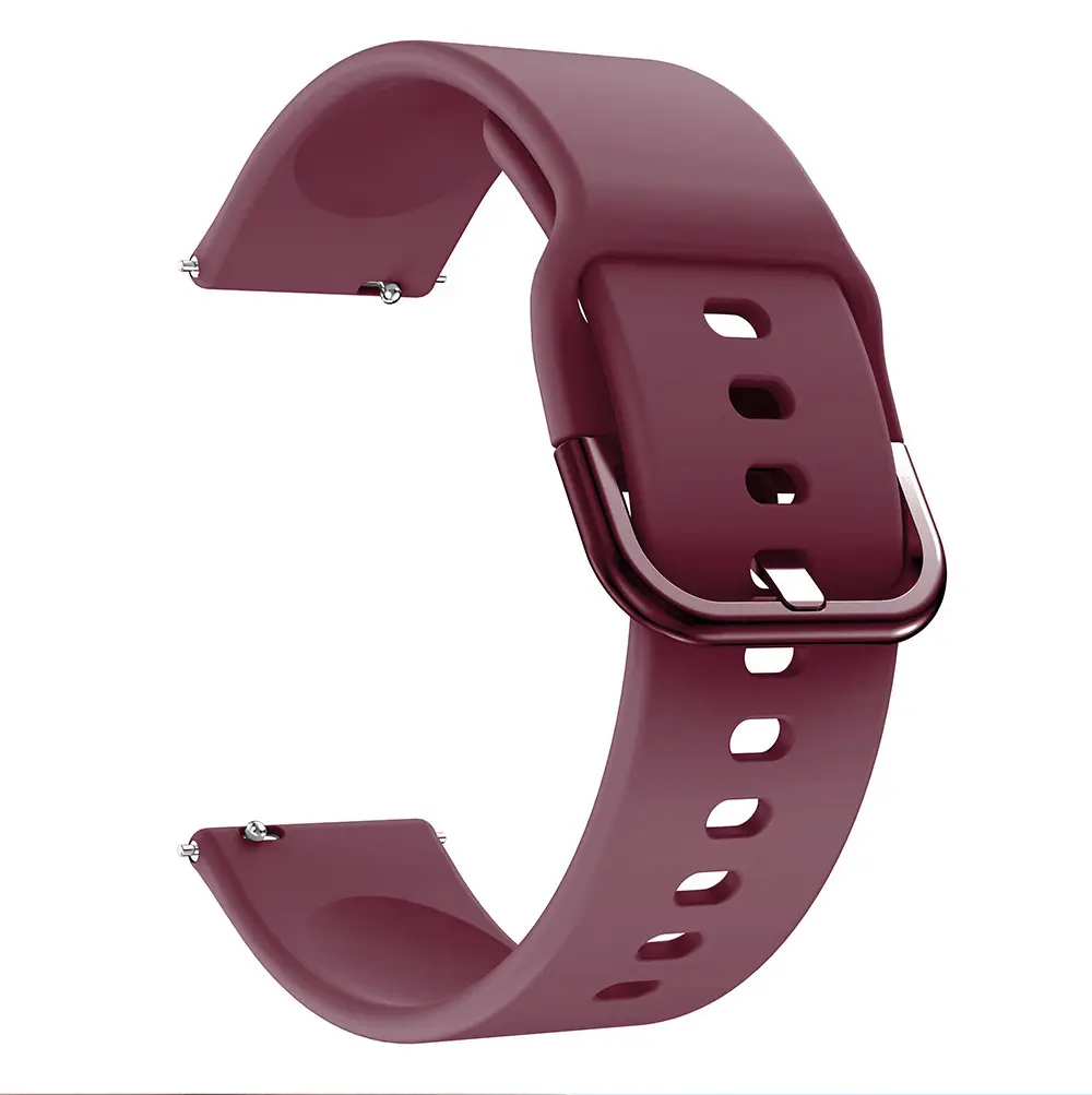 Yellow Silicone Smart Watch Strap for Samsung Watch4/5 & Huawei Gt3/4 - Image 7