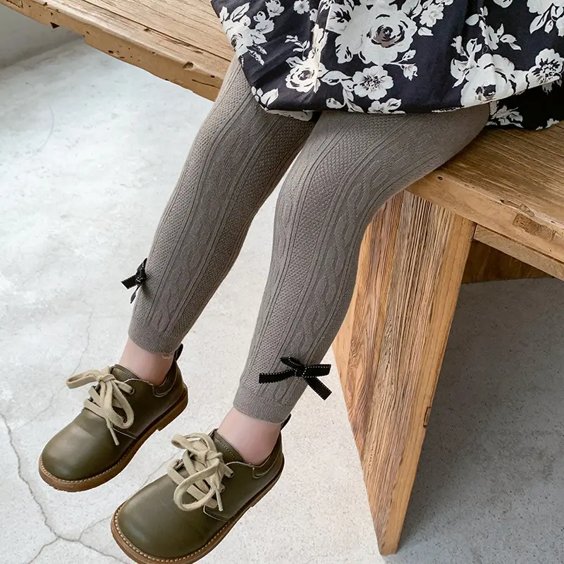 Girls Cotton Leggings Winter Warm Western Style - Image 3