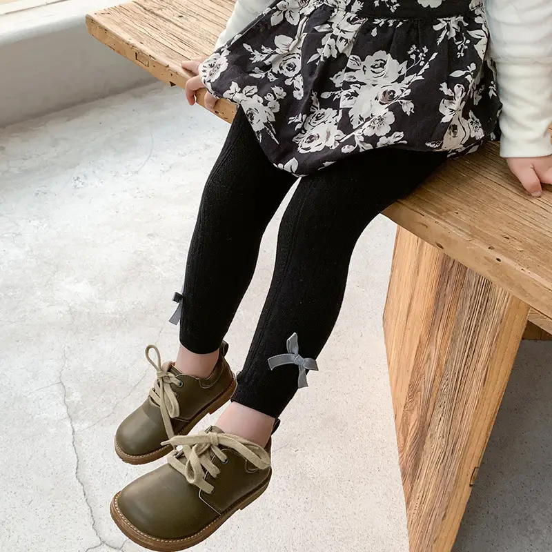 Girls Cotton Leggings Winter Warm Western Style - Image 5