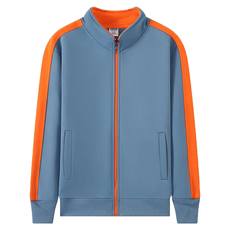 Autumn and winter plus velvet padded zipper vests logo stand collar men's and women's work clothes coat enterprise company tooling printing