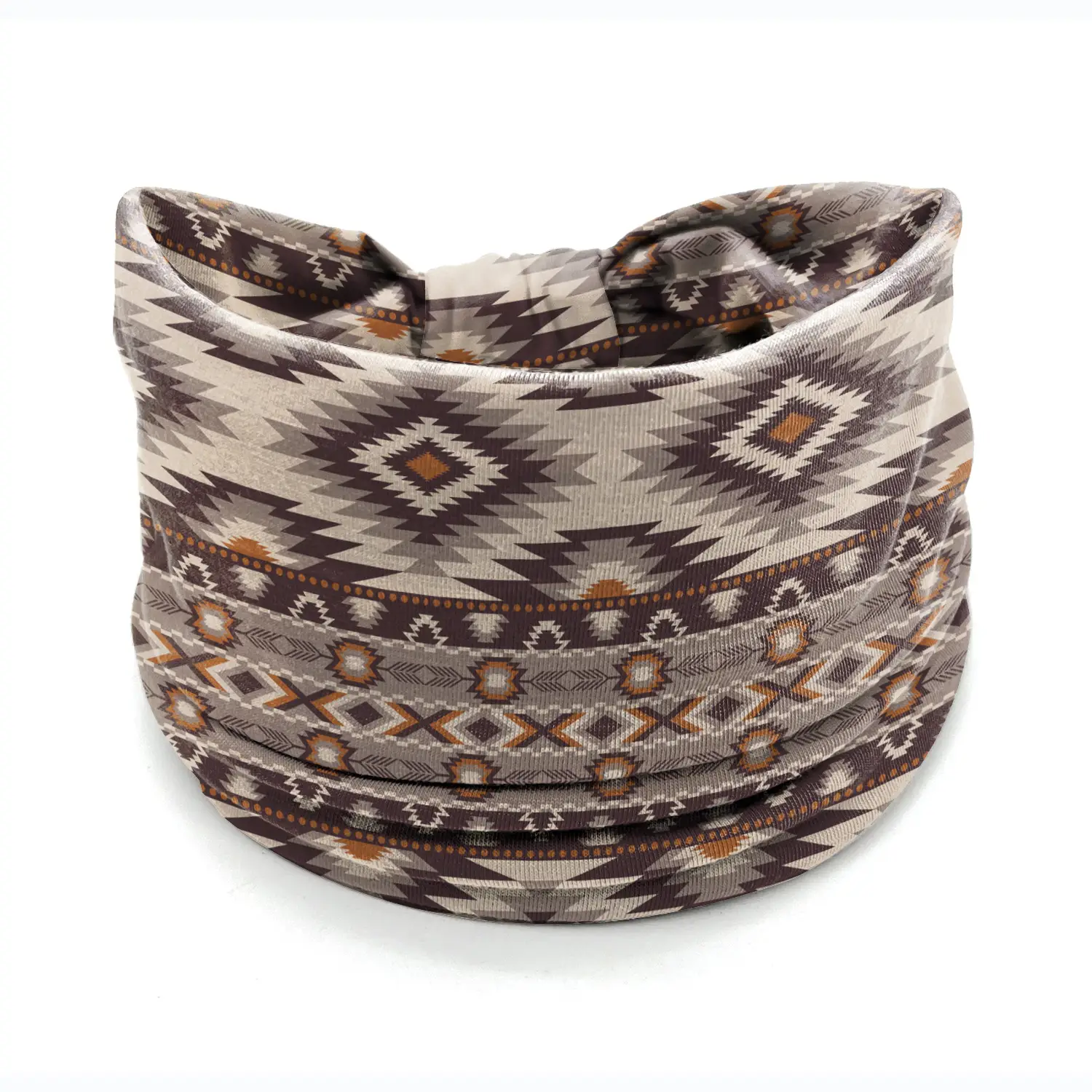 European American Women's African Print Hair Band Wide Edge Elastic Knot Sports Yoga Headband - Image 113