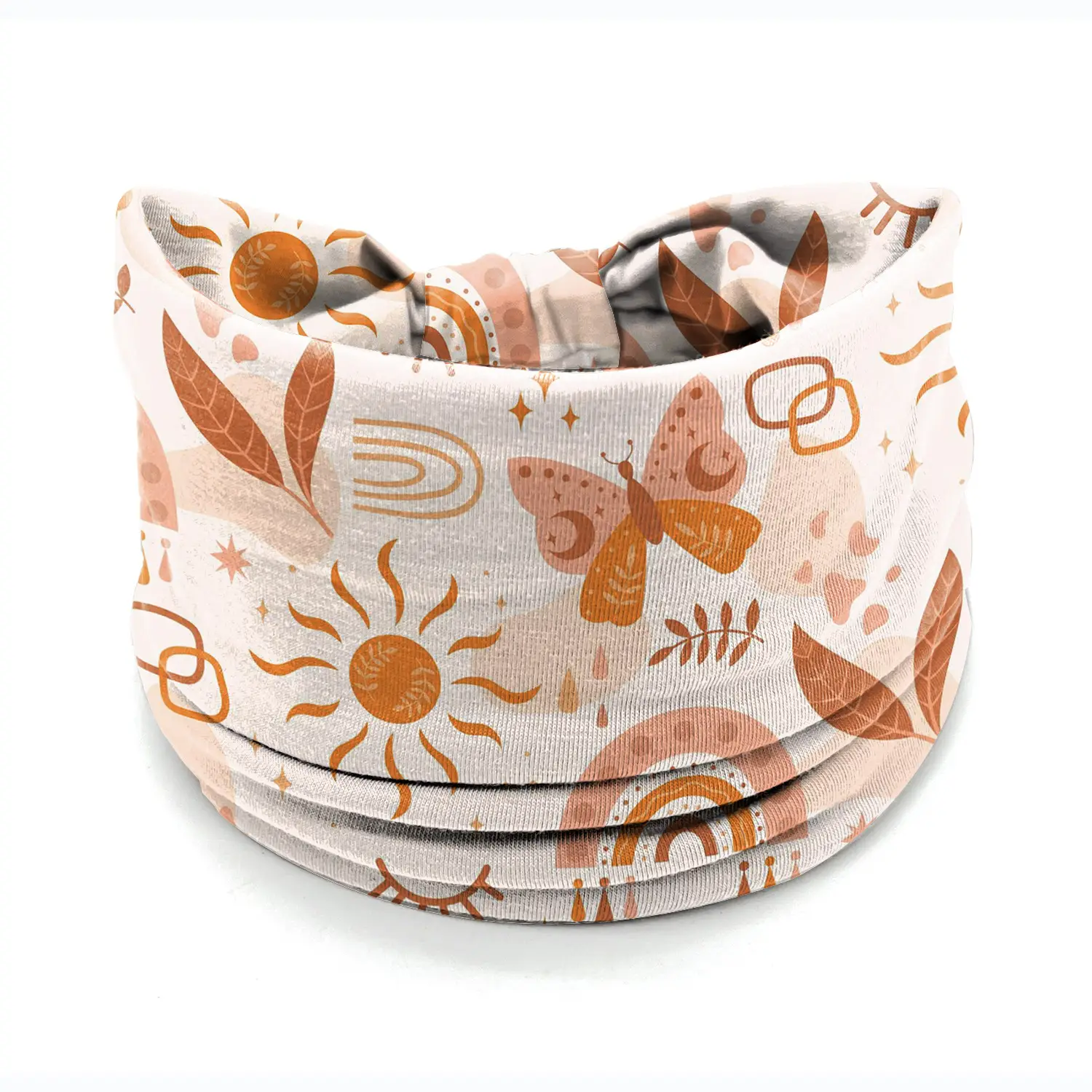 European American Women's African Print Hair Band Wide Edge Elastic Knot Sports Yoga Headband - Image 115