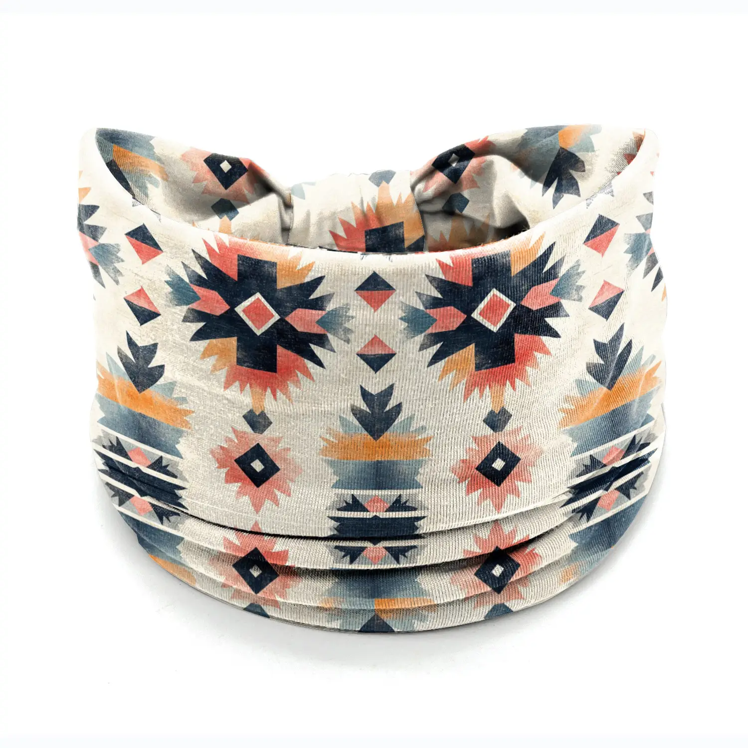 European American Women's African Print Hair Band Wide Edge Elastic Knot Sports Yoga Headband - Image 143