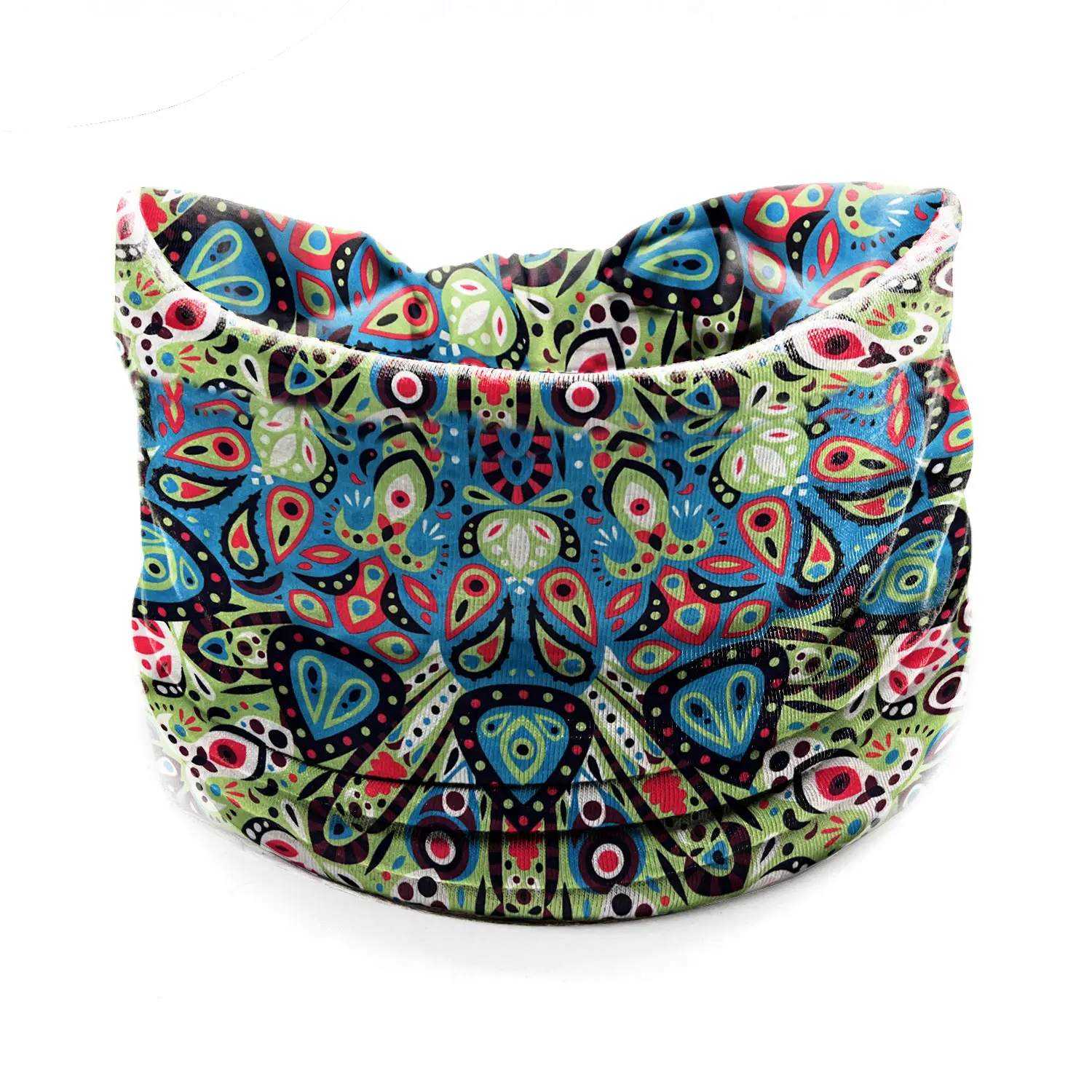 European American Women's African Print Hair Band Wide Edge Elastic Knot Sports Yoga Headband - Image 91