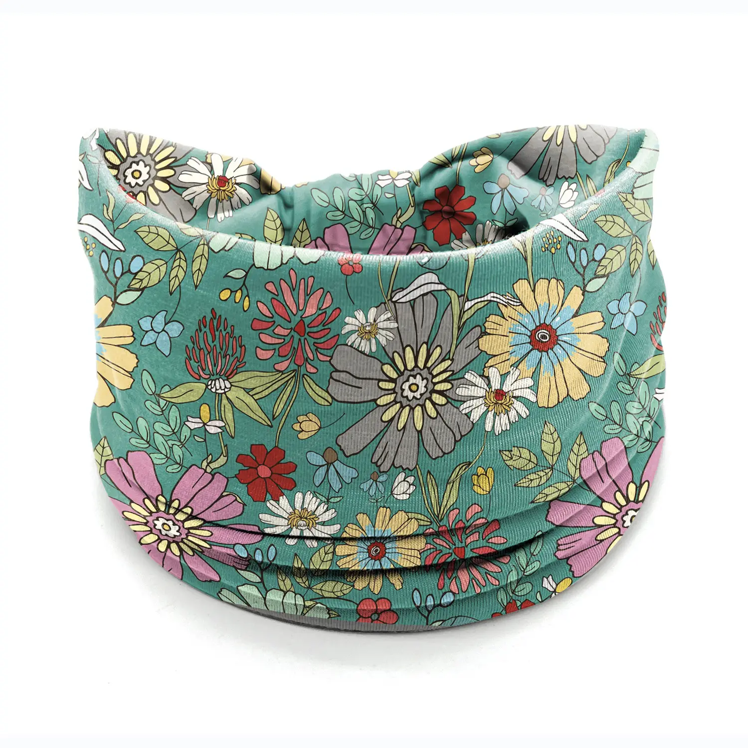 European American Women's African Print Hair Band Wide Edge Elastic Knot Sports Yoga Headband - Image 96