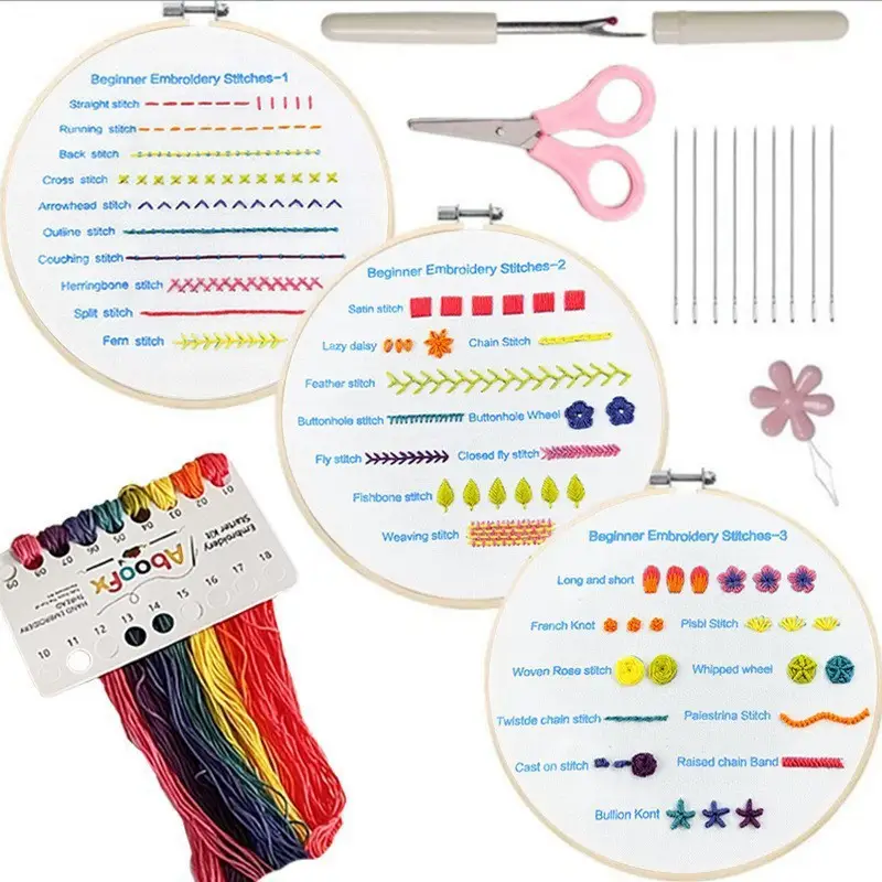 Beginner Embroidery Stitch Kit for Novices - Image 12