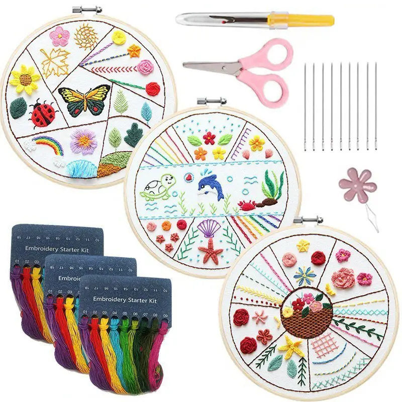 Beginner Embroidery Stitch Kit for Novices - Image 13