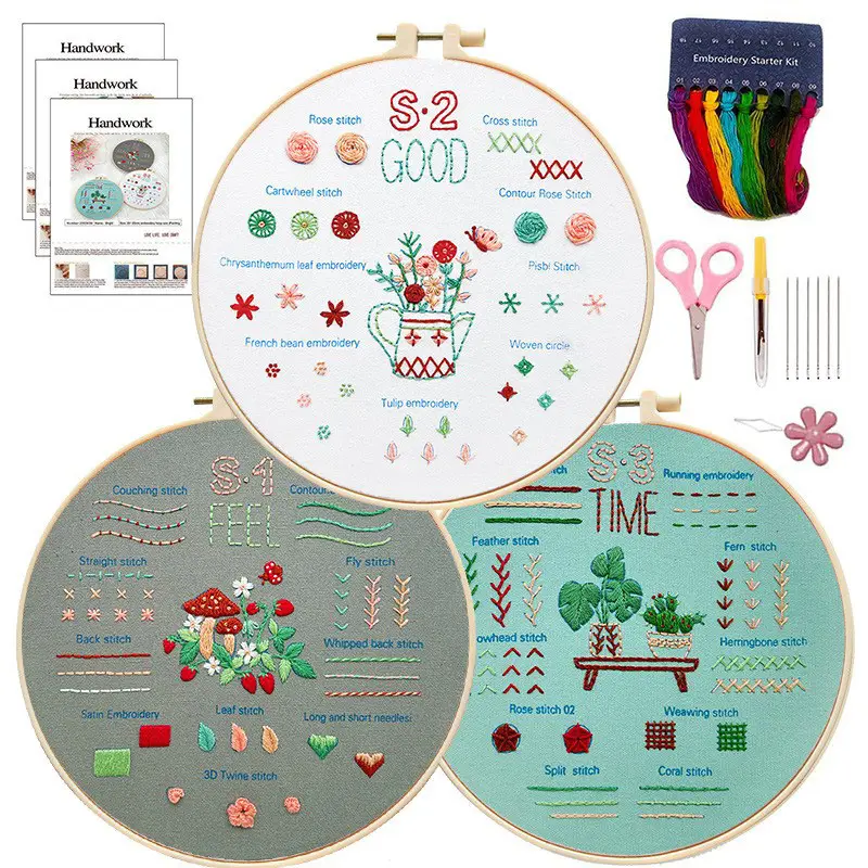Beginner Embroidery Stitch Kit for Novices - Image 2