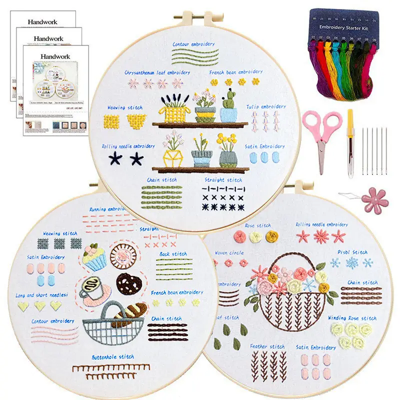 Beginner Embroidery Stitch Kit for Novices - Image 6