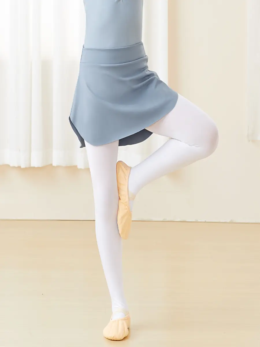 Women's Ruffled Dance Skirt Light Blue Side Split - Image 9