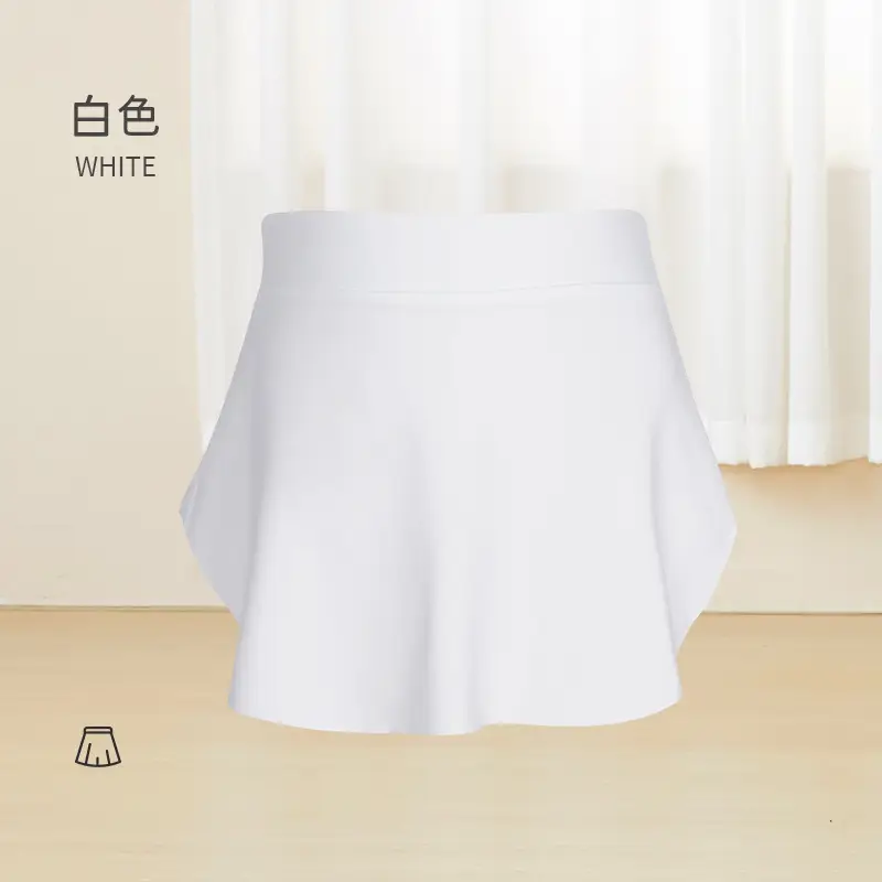 Women's Ruffled Dance Skirt Light Blue Side Split - Image 7