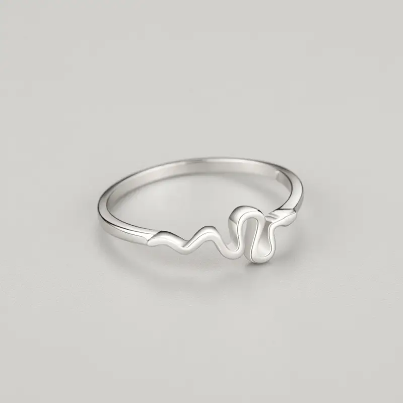 S925 Sterling Silver Fashion Snake Ring Women's European American Classic Personality Animal Plated Platinum Ring