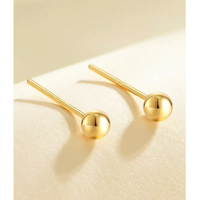 925 Sterling Silver Small Ball Earrings for Women - Image 4