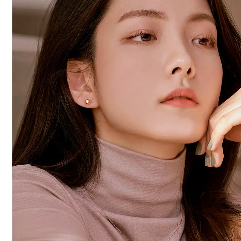 925 Sterling Silver Small Ball Earrings for Women - Image 6