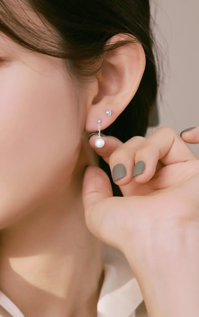 925 Sterling Silver Small Ball Earrings for Women — feature 10