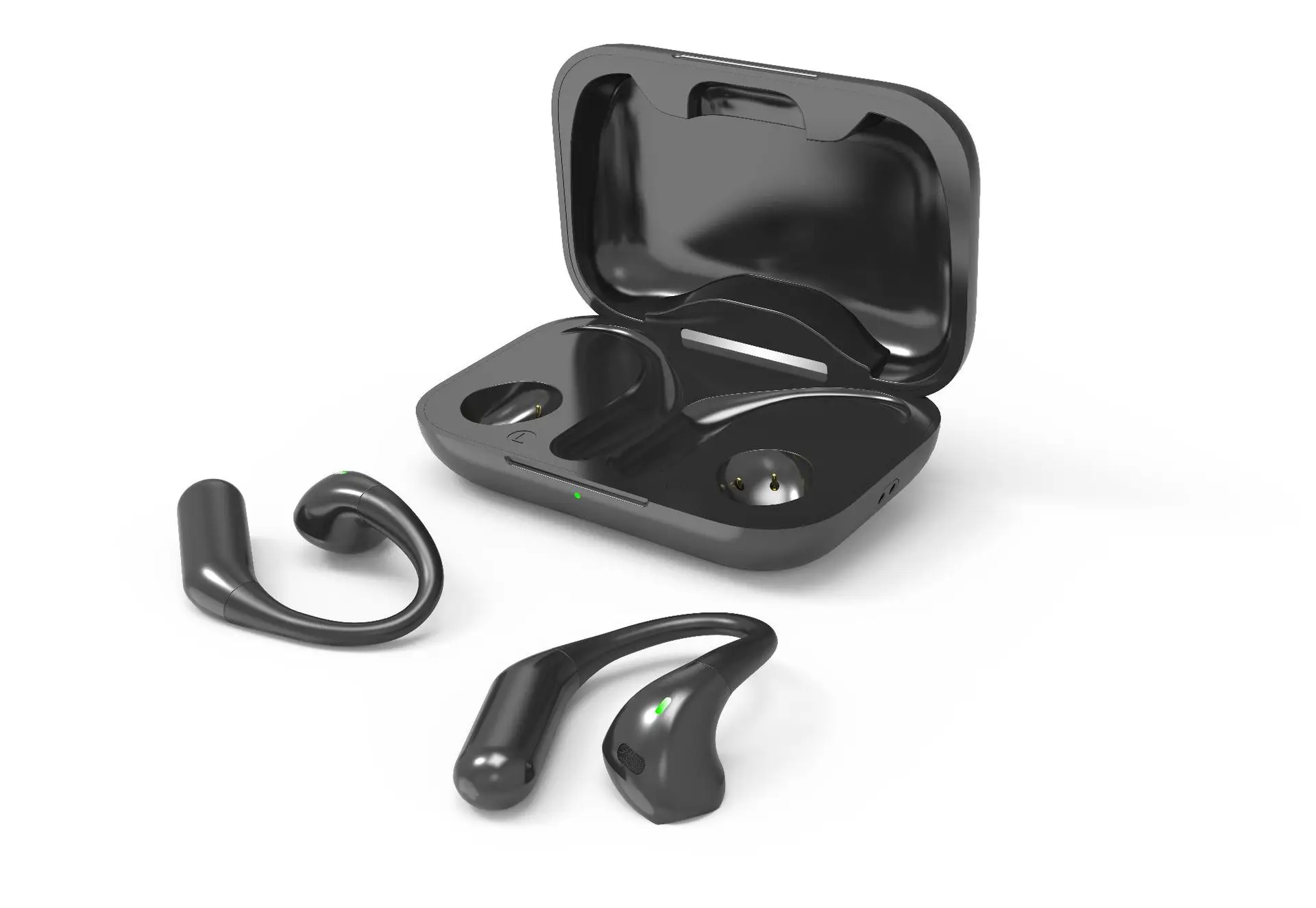 Cross-Body Wireless Bluetooth Headset with Charging Case - Image 6