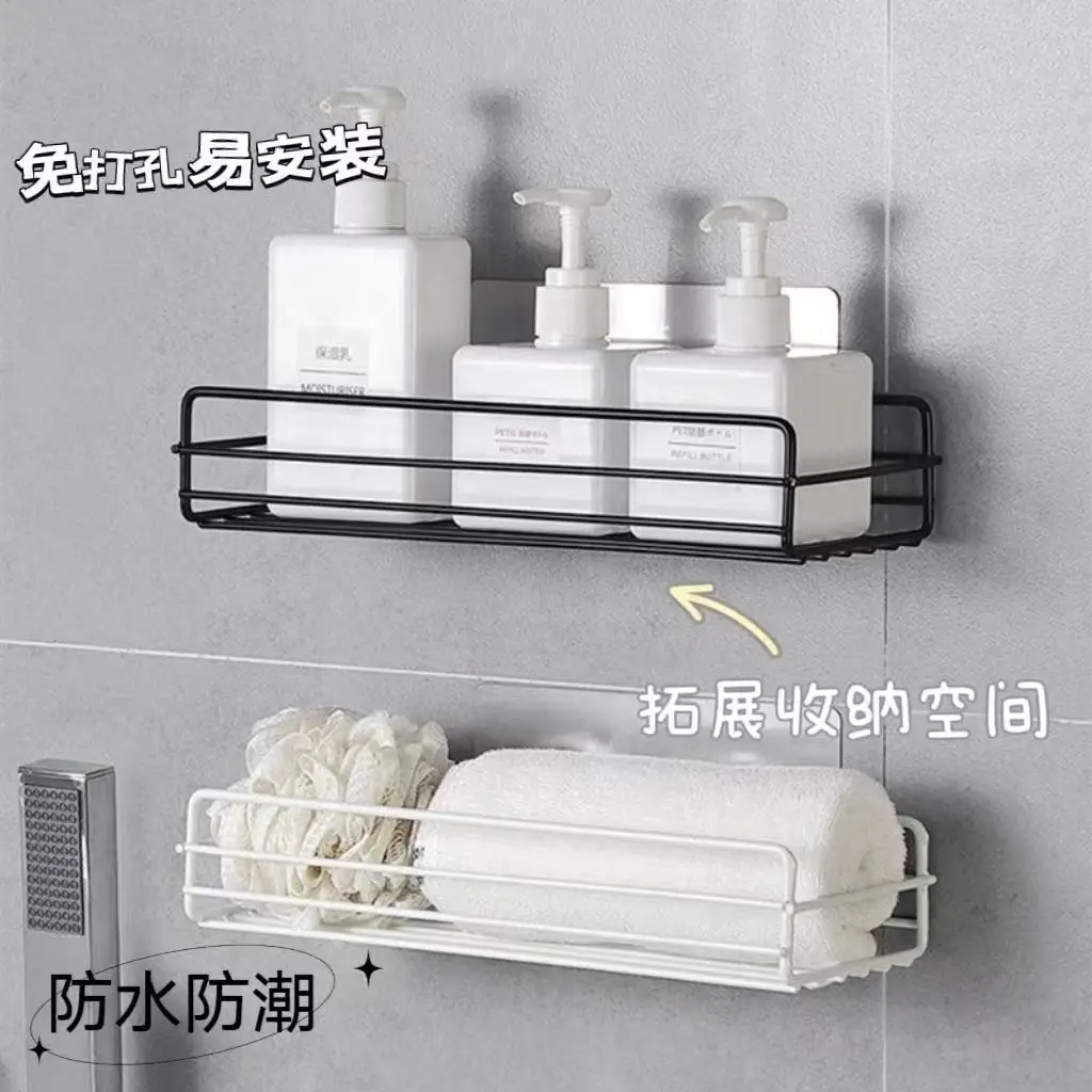 No-Drill Wall-Mounted Bathroom Storage Rack - Image 9
