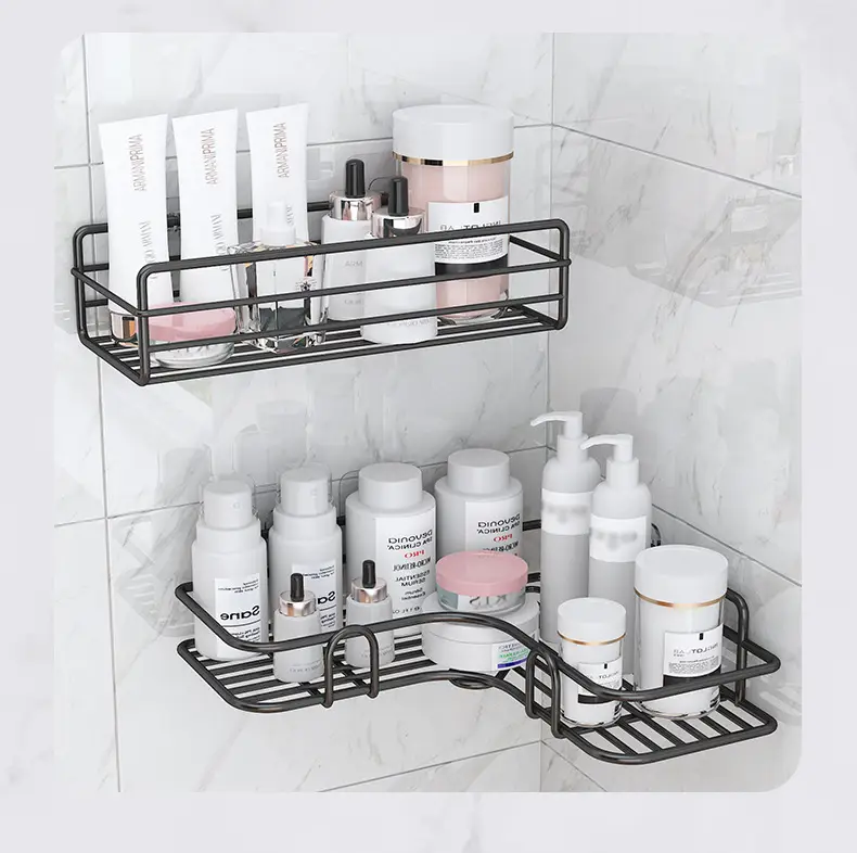 No-Drill Wall-Mounted Bathroom Storage Rack — feature 15