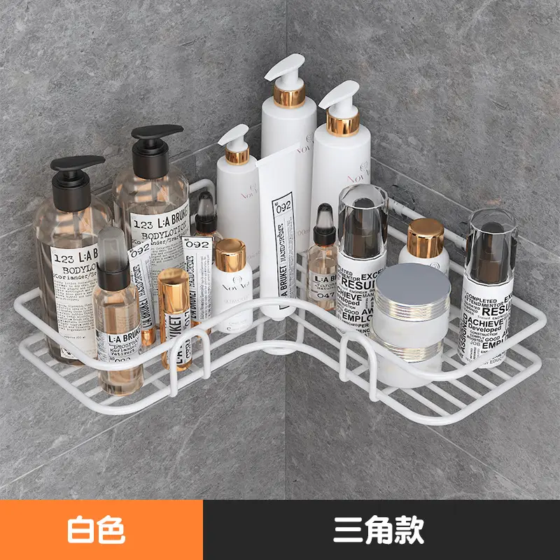 No-Drill Wall-Mounted Bathroom Storage Rack - Image 2