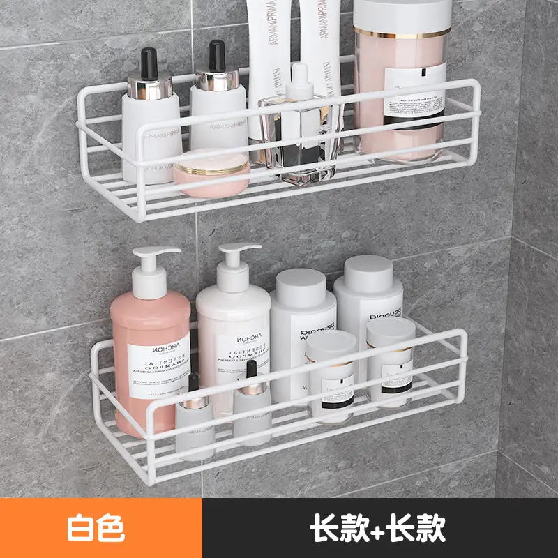 No-Drill Wall-Mounted Bathroom Storage Rack - Image 6