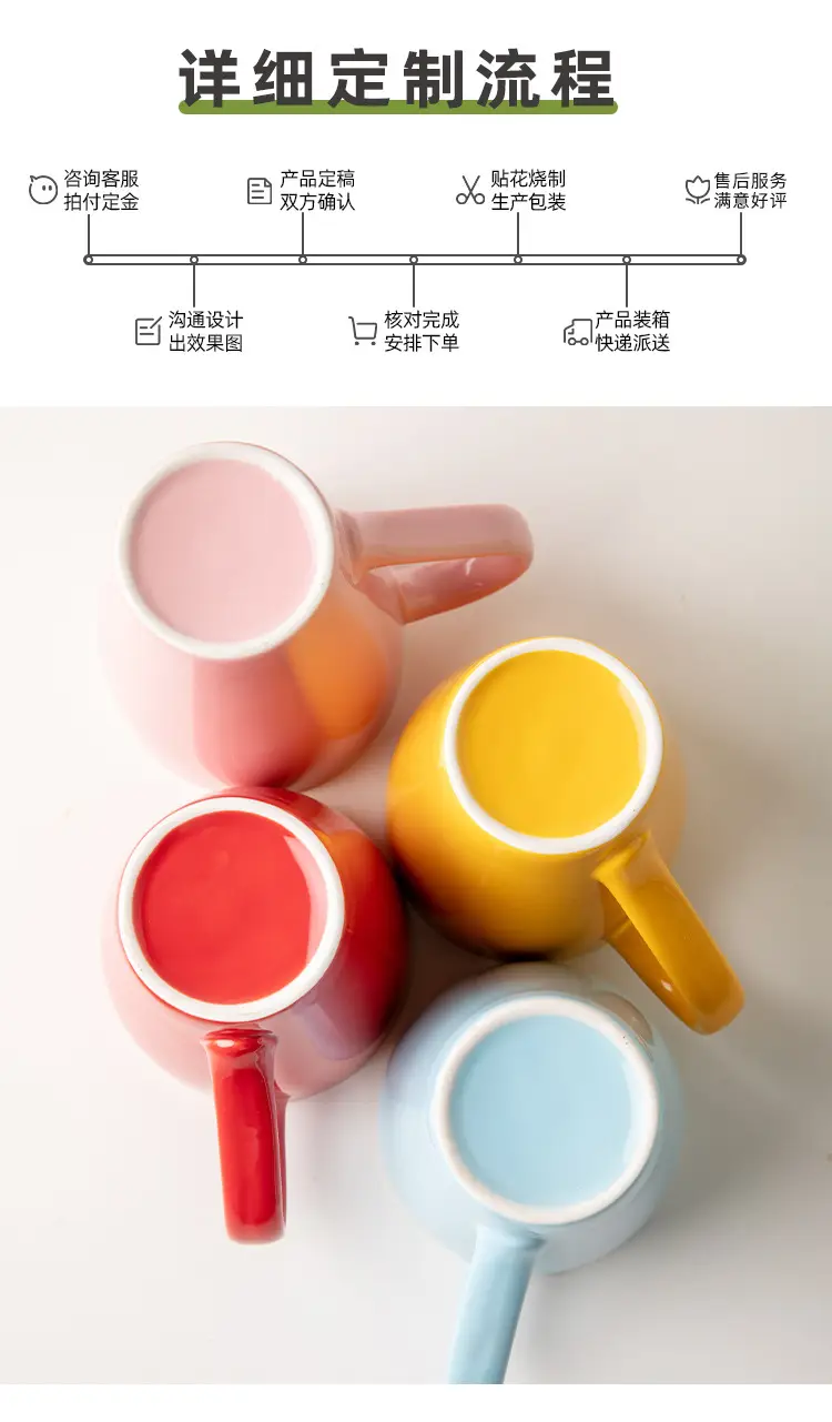Green Ceramic Couple Mug 350ml — feature 12