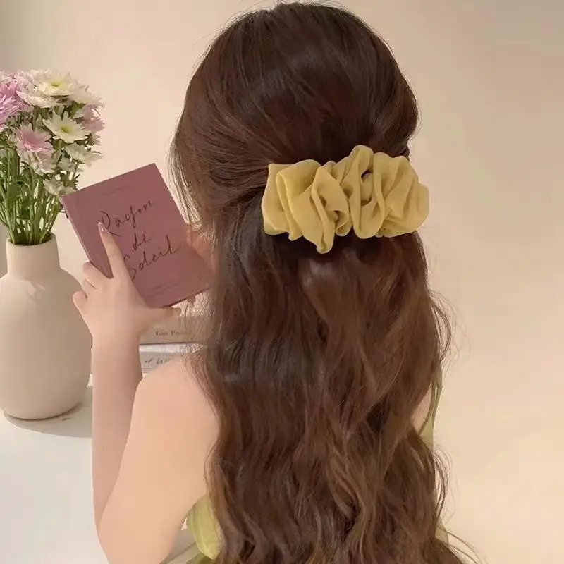 Korean-style Mesh Hairpin Women Large Spring Clip - Image 5