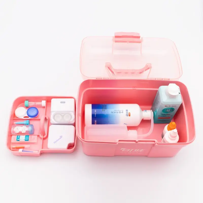 Portable Rigid Glasses Care Box Pink - Image 5