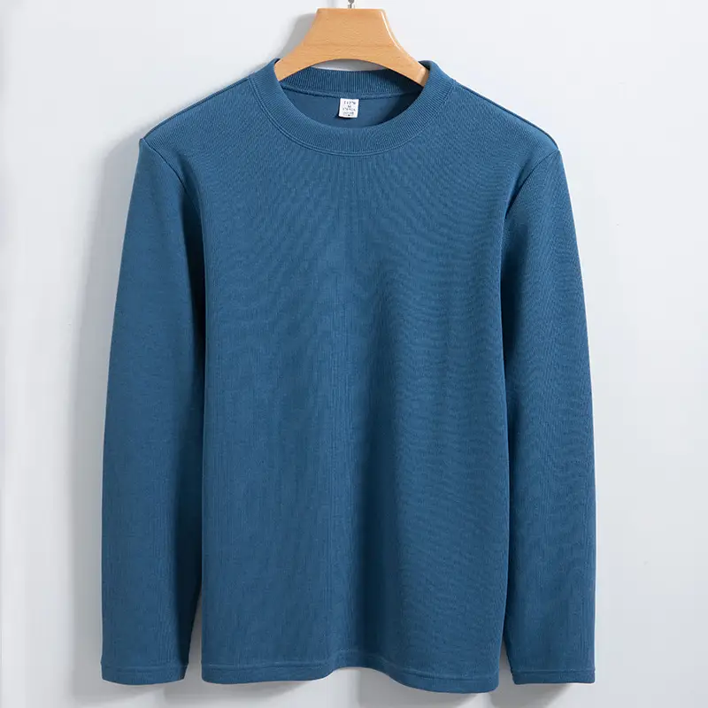 Men's Beige Woolen Round Neck Sweater XL