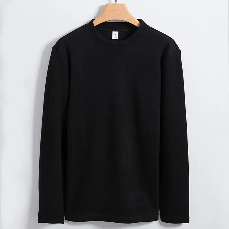 Men's Beige Woolen Round Neck Sweater XL