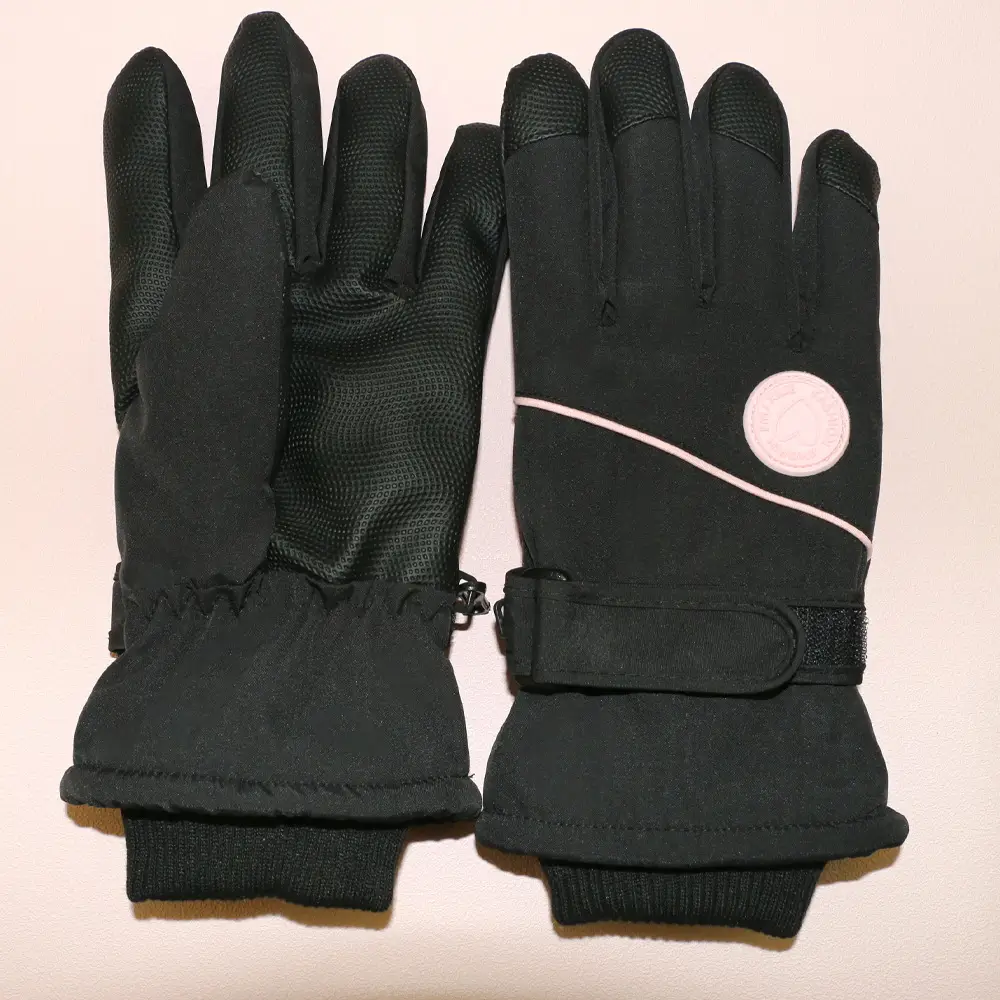 Men Winter Fleece Ski Gloves Grey Windproof Cold Proof - Image 43