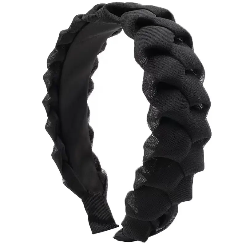 Women Twist Braided Headband Skull Top Face Brow Hairpin - Image 20