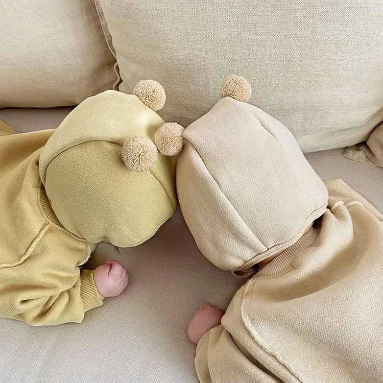 2026 Spring Bear Embroidered Long Onesie Baby Romper - Image 15