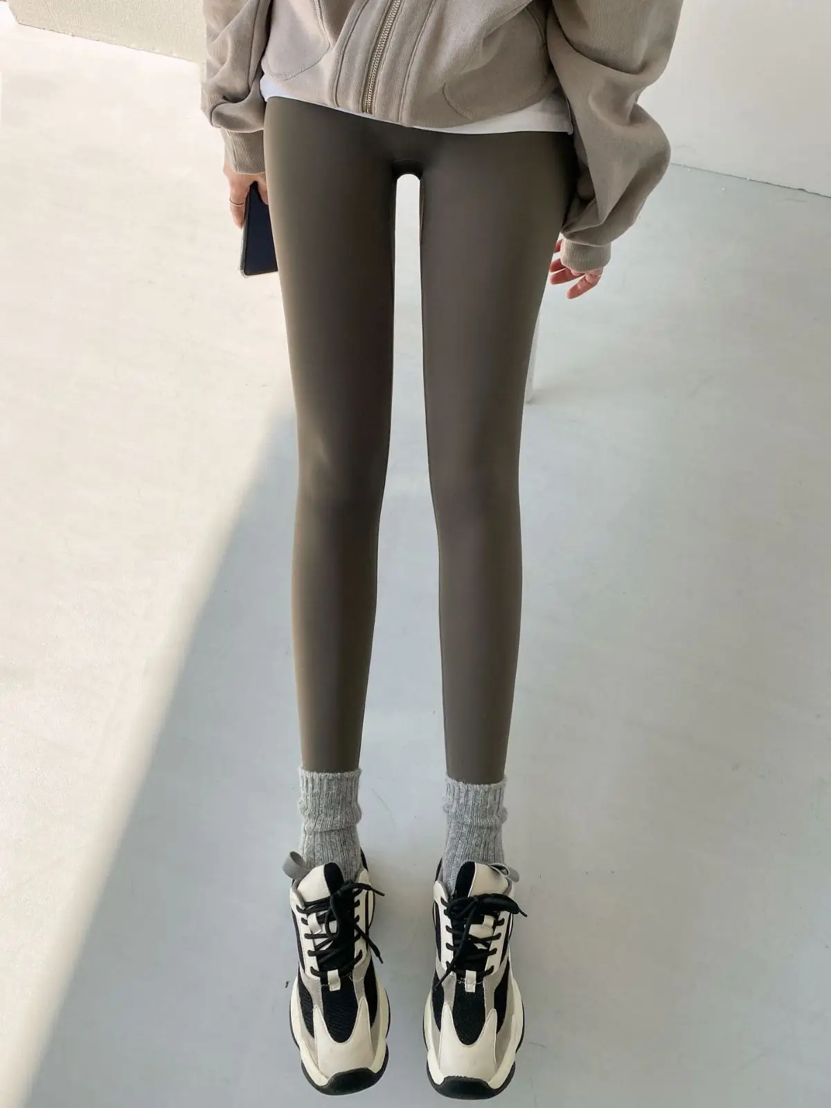 Warm Nine-Point Leggings Rabbit Plush Sharkskin Thickened