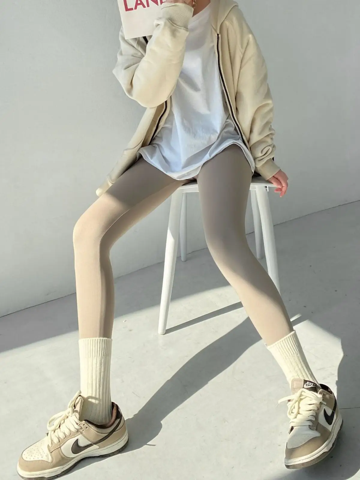 Warm Nine-Point Leggings Rabbit Plush Sharkskin Thickened