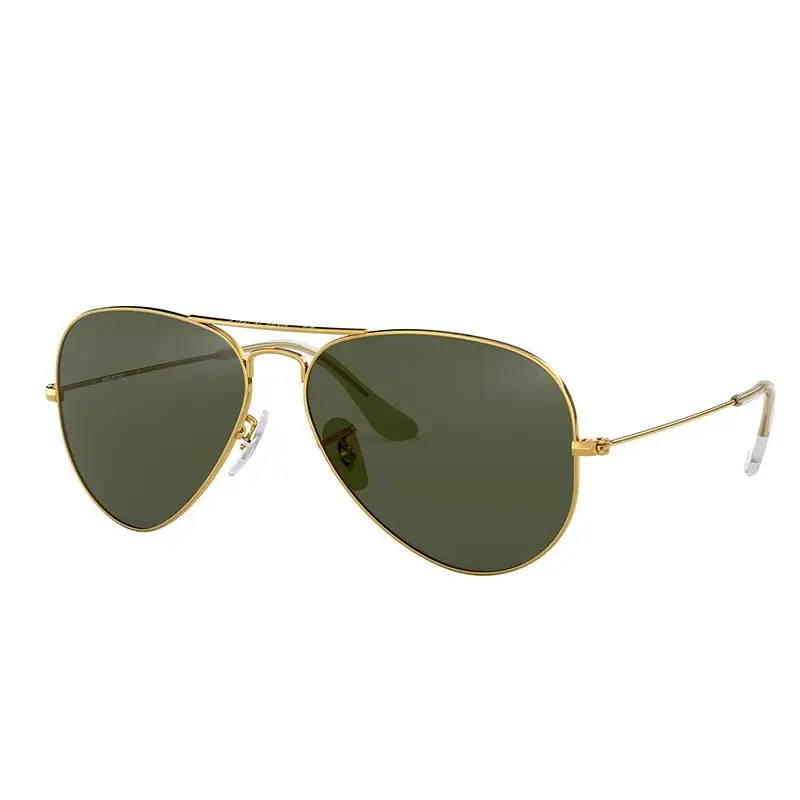 Men's Anti-UV Gradient Sunglasses Gold Frame - Image 13