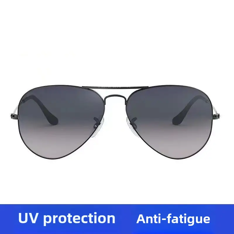 Men's Anti-UV Gradient Sunglasses Gold Frame - Image 8