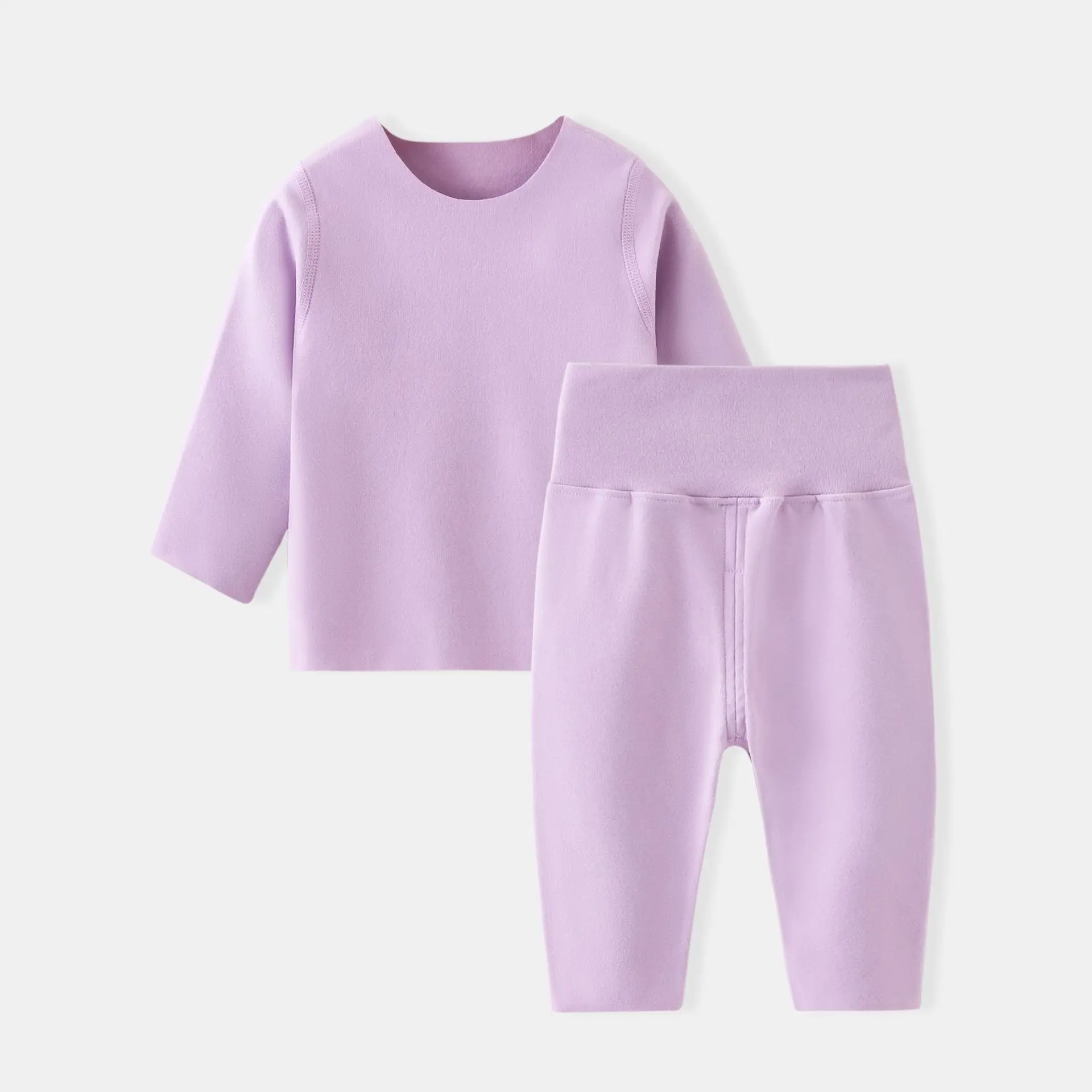 Baby Pink Velvet 2-Piece Warm Suit Autumn Winter - Image 6