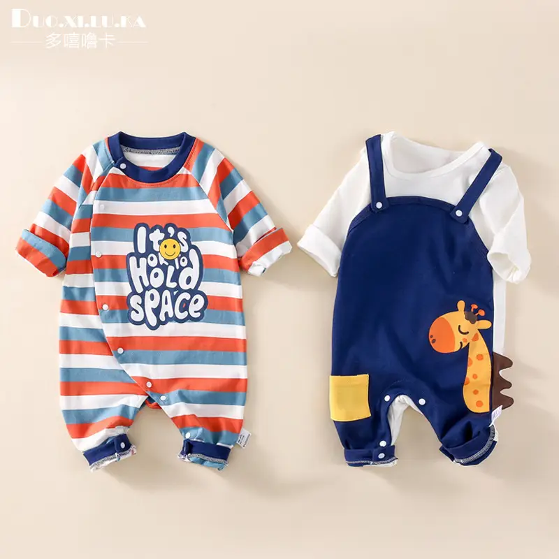 Baby Cotton Romper White Rainbow Print Long Sleeve - Image 33