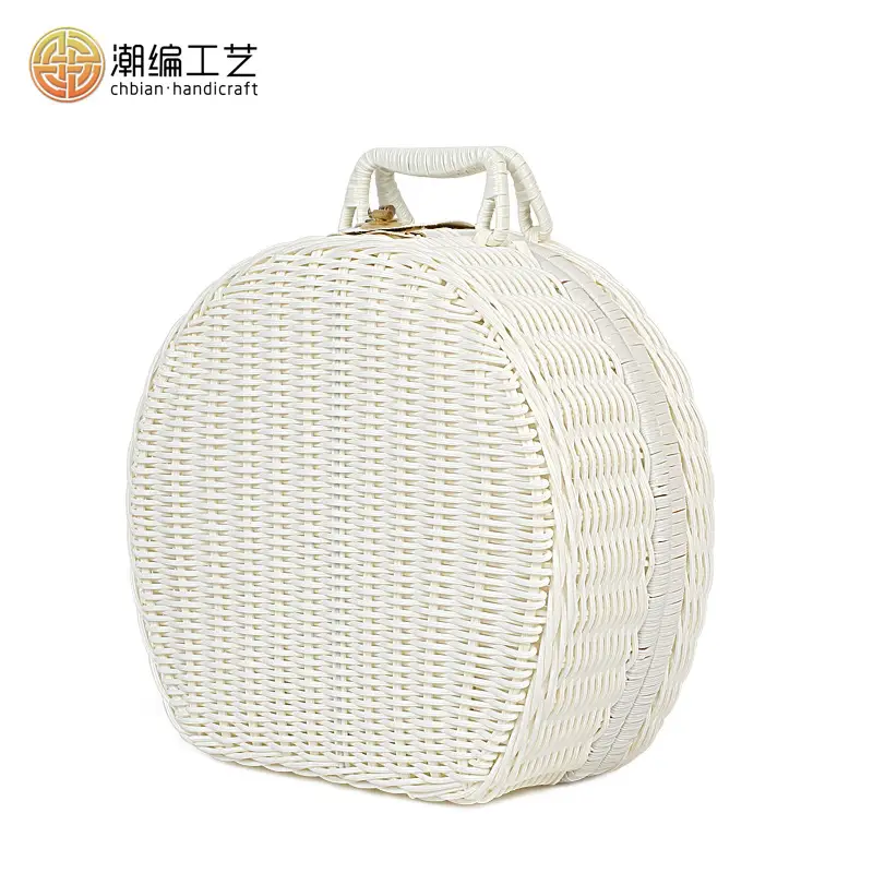 Retro Woven Round Gift Box 30cm High - Image 11