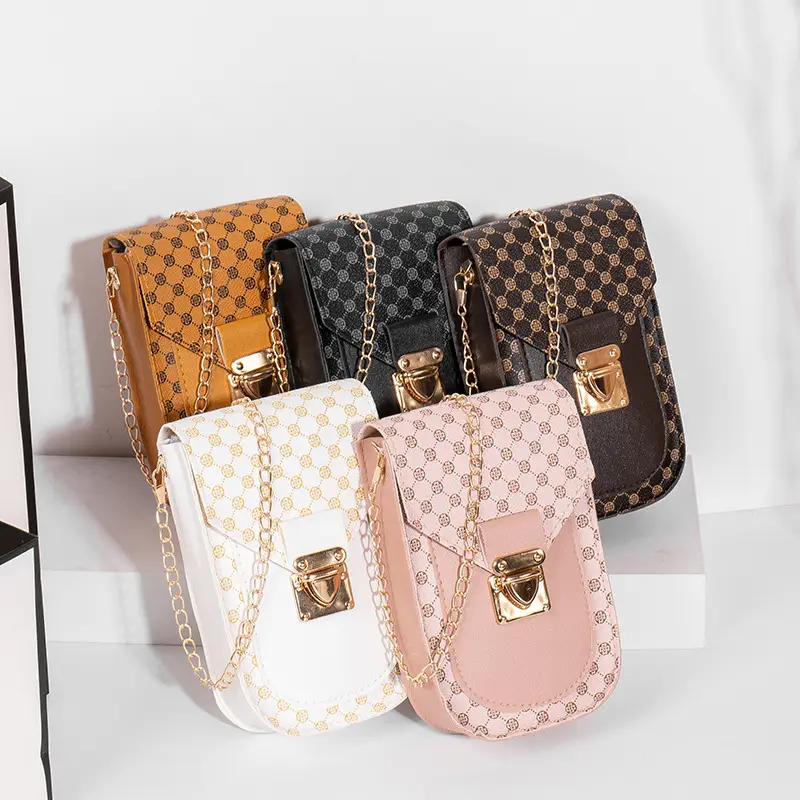 Women Cross-Border Wholesale 2023 New Bags Fashion Retro Small Bag Ladies Chain Messenger Bag Mobile Phone Bag