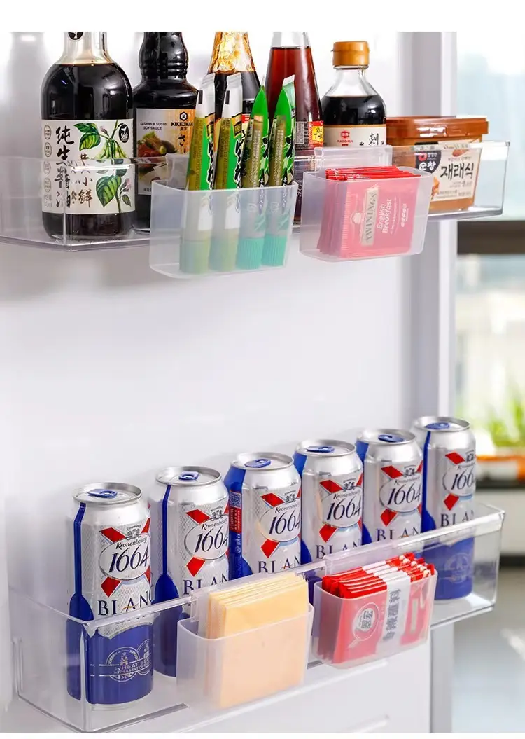 Japanese Refrigerator Storage Box Transparent Plastic Hanging Seasoning Bag - Image 4
