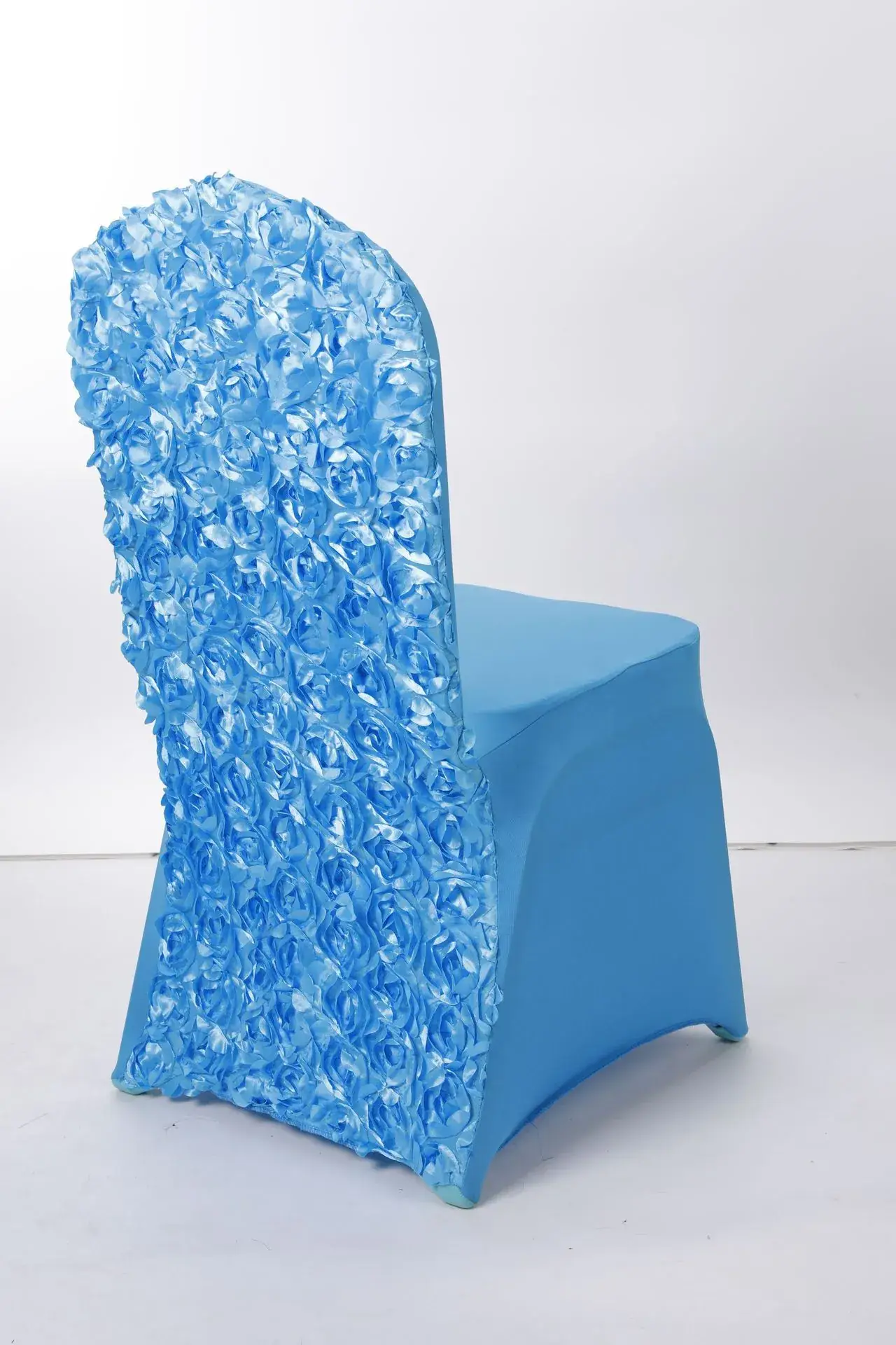 Pink Elastic Chair Covers for Wedding, Hotel, Office Use