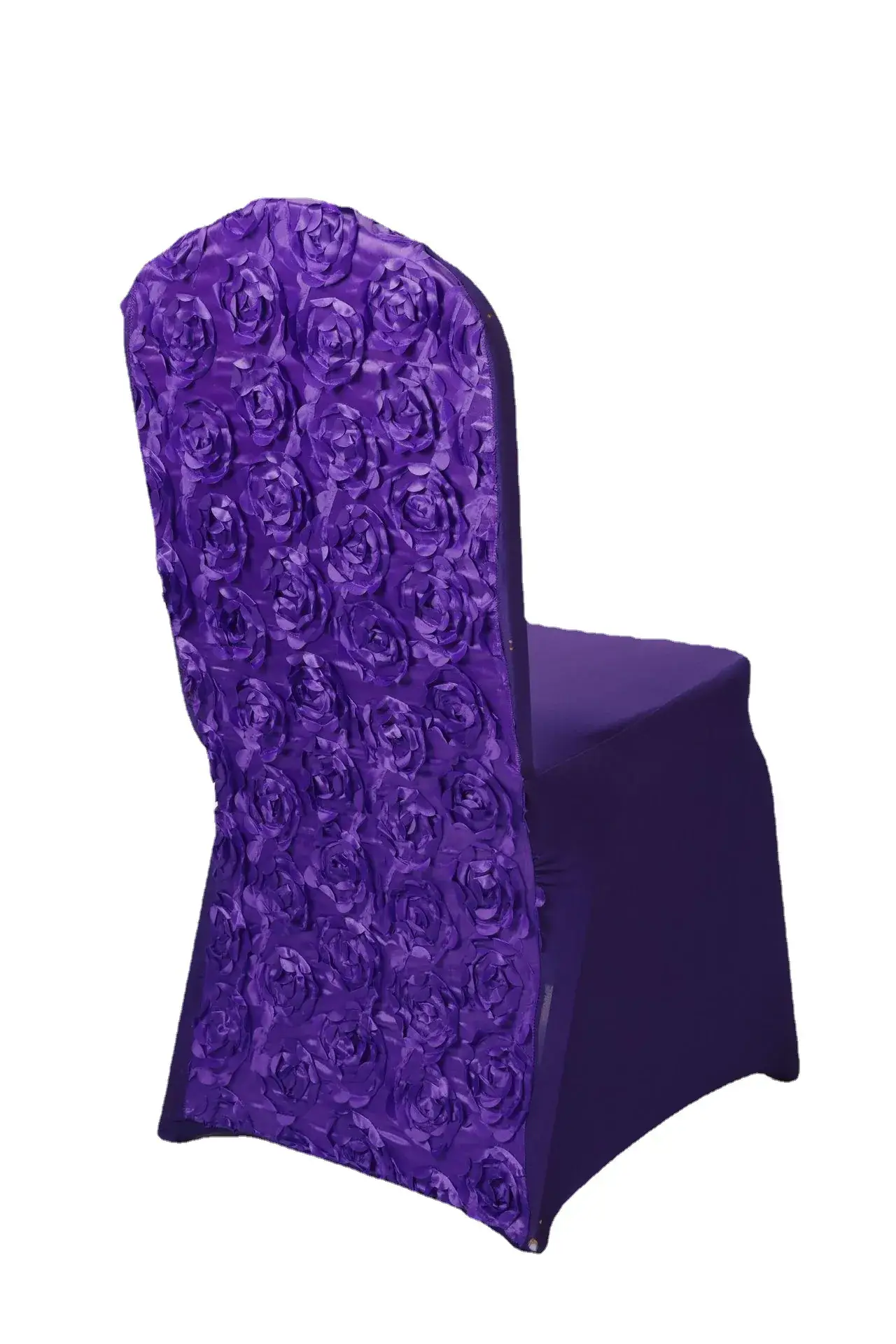 Pink Elastic Chair Covers for Wedding, Hotel, Office Use