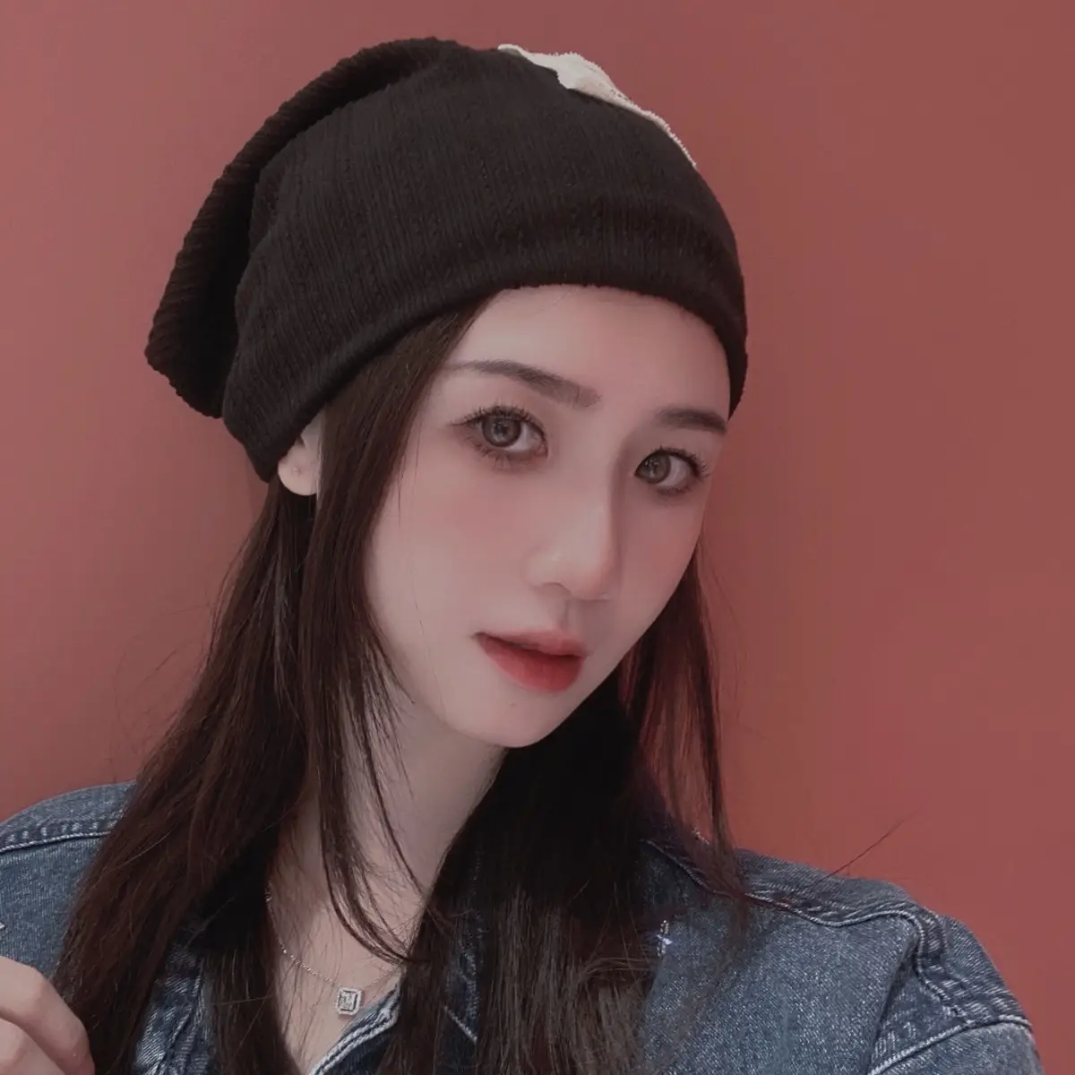 Women's Knitted Wool Beanie with "Hello" Print - Image 7